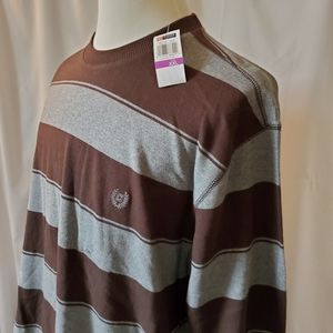 Chaps Men's Long Sleeve Striped T-Shirt XXL